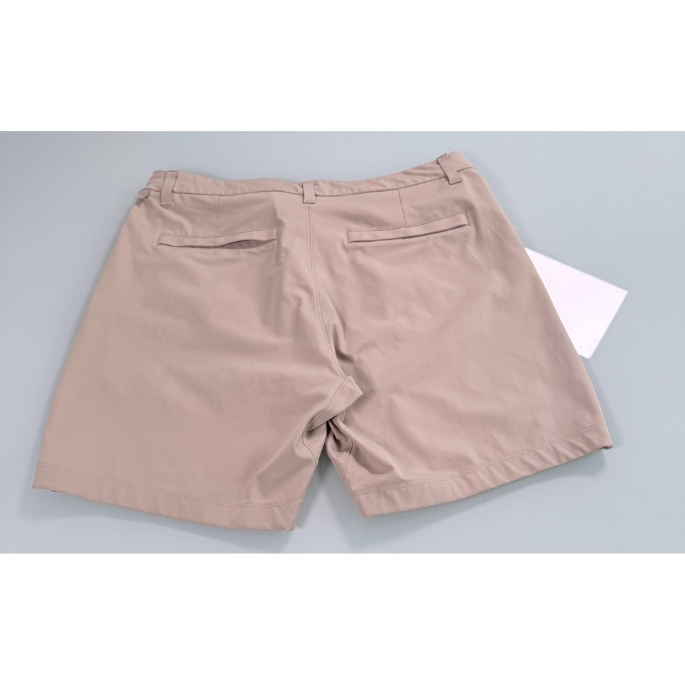 Lululemon Commission Warpstreme Shorts Mens 33x7 Khaki Classic Fit Preppy - Picture 3 of 10